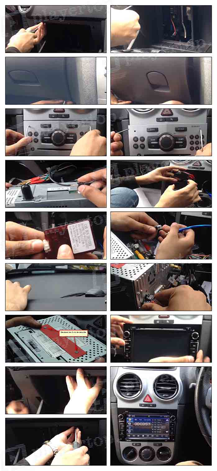 installation autoradio opel zafira B